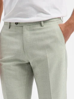 CG - CLUB of GENTS Herren Baukasten-Hose aus Schurwolle - Paco in lind