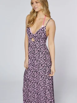 Chiemsee Damen Kleid in lila - Ausschnitt: V-Ausschnitt