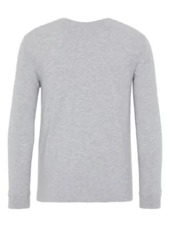 Chiemsee Longsleeve in grau - Ausschnitt: Rundhals