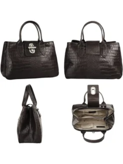 Cluty Damen Handtasche in braun