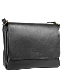 Cluty Damen Umhängetasche in schwarz