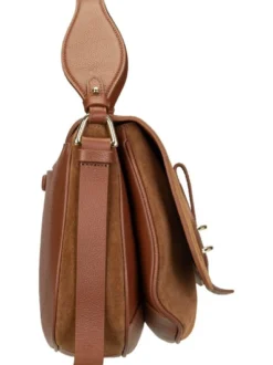 Coccinelle Damen Bodybag - Mavery Suede in cognac