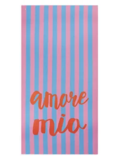 Codello Damen Strandtuch in blau pink