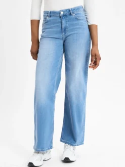 comma casual identity Damen Jeans in hellblau