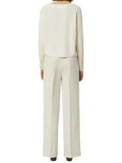 comma Damen Feinstrickshirt in vanille - Ärmel: langarm
