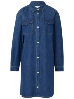 comma Damen Jeanskleid in denim - Ärmel: langarm