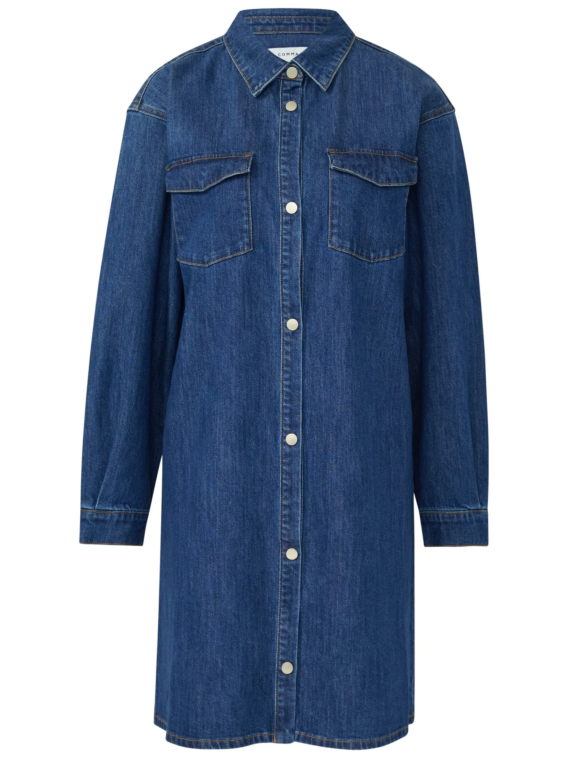 comma Damen Jeanskleid in denim - Ärmel: langarm