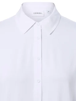 comma Damen Jerseybluse in weiß - Ärmel: langarm