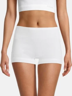 con-ta Damen Pagenschlüpfer - 5er Pack Feinripp in weiß