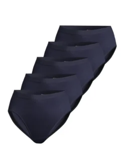 con-ta Damen Taillen Slip - 5er Pack Modal in blau