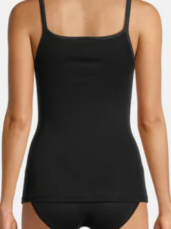 con-ta Damen Unterhemd - 3er Pack Feinripp in schwarz