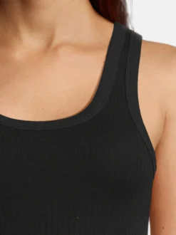 con-ta Damen Unterhemd - 3er Pack Feinripp in schwarz