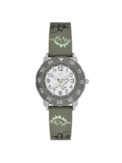 Cool Time Jungen Armbanduhr - The Cool Dinosaur in grün