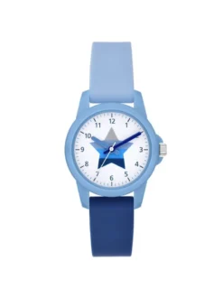 Cool Time Mädchen Armbanduhr - The Cool Red Apple in blau