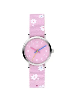 Cool Time Mädchen Armbanduhr - The Cool Flower Power in rosa