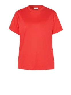DESOTO Damen Shirt - Alexa in rot - Ausschnitt: Rundhals