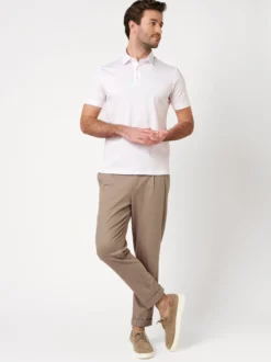 DESOTO Herren Poloshirt in weiß - Ärmel: kurzarm