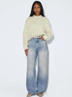 Dr. Denim Damen Jeans – Donna High Relaxed Jeans in light stone