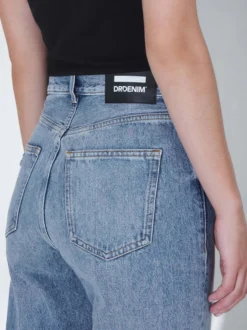 Dr. Denim Damen Jeans – Echo High Straight in light stone