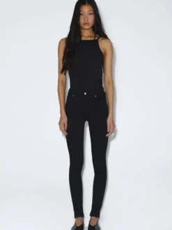 Dr. Denim Damen Jeans – Lexy Mid Skinny in schwarz
