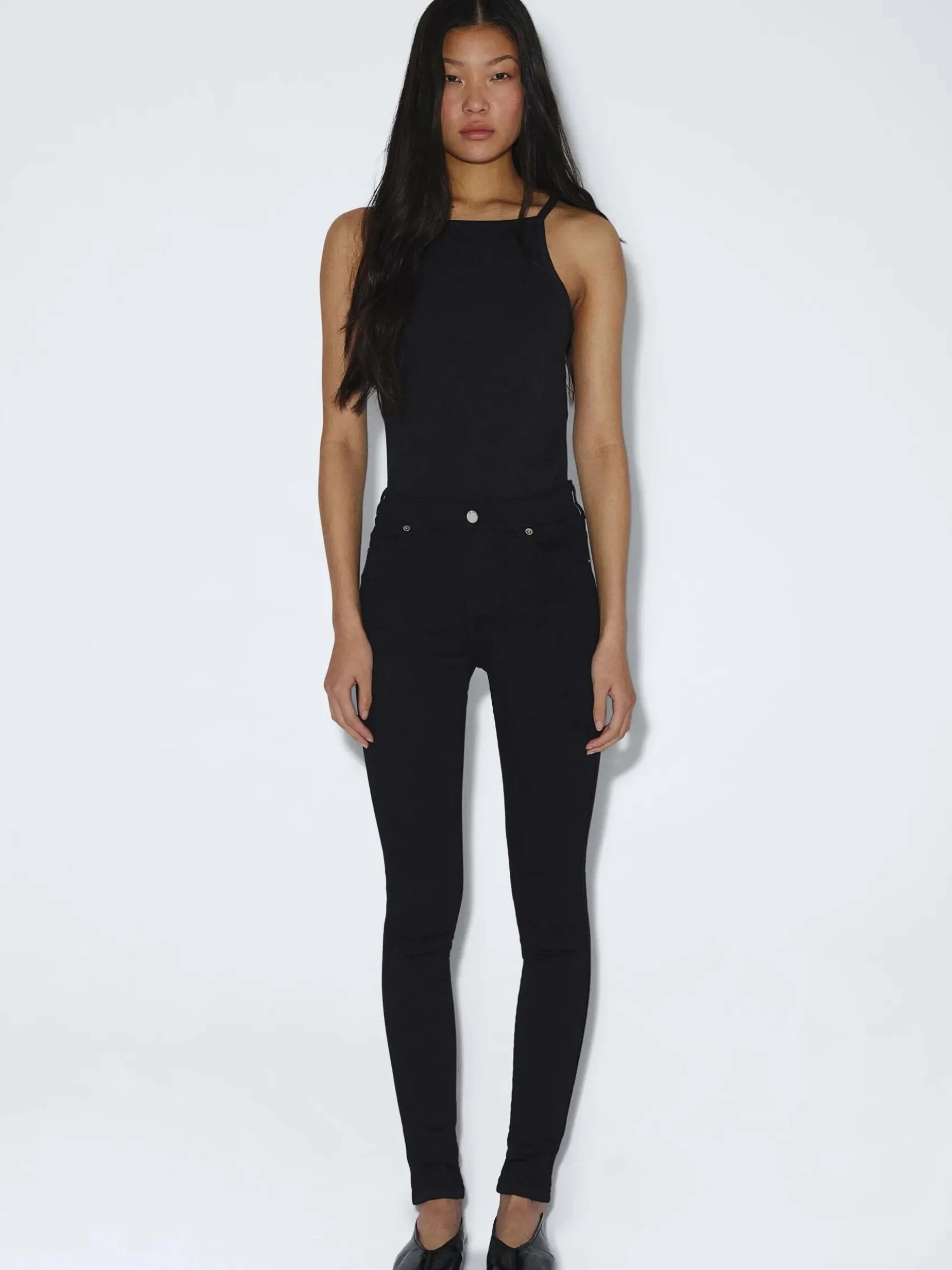 Dr. Denim Damen Jeans – Lexy Mid Skinny in schwarz