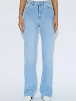 Dr. Denim Damen Jeans - Moxy High Straight in bleached