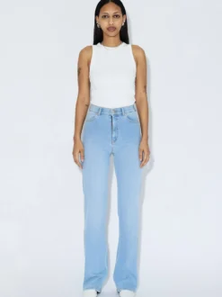 Dr. Denim Damen Jeans - Moxy High Straight in bleached