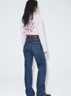 Dr. Denim Damen Langarmshirt - Kath in pink