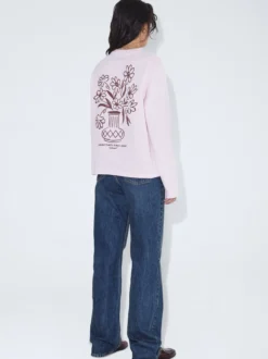 Dr. Denim Damen Langarmshirt - Kath in pink