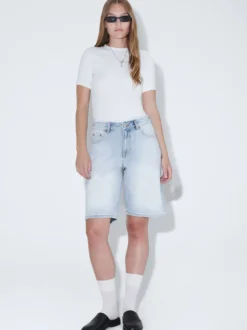 Dr. Denim Damen Shorts – Asra in bleached