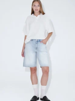 Dr. Denim Damen Shorts – Asra in bleached