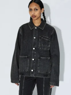 Dr. Denim Unisex Jacke – Evon Worker in schwarz