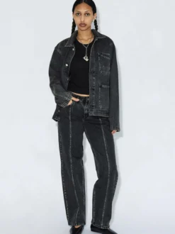 Dr. Denim Unisex Jacke – Evon Worker in schwarz