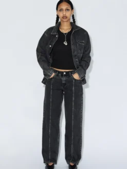 Dr. Denim Unisex Jacke – Evon Worker in schwarz