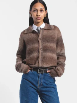 Dr. Denim Unisex Strickcardigan – Quillion in braun