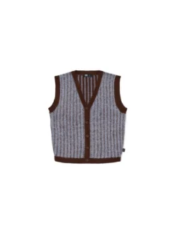 Dr. Denim Unisex Strickweste - Bobby in blau