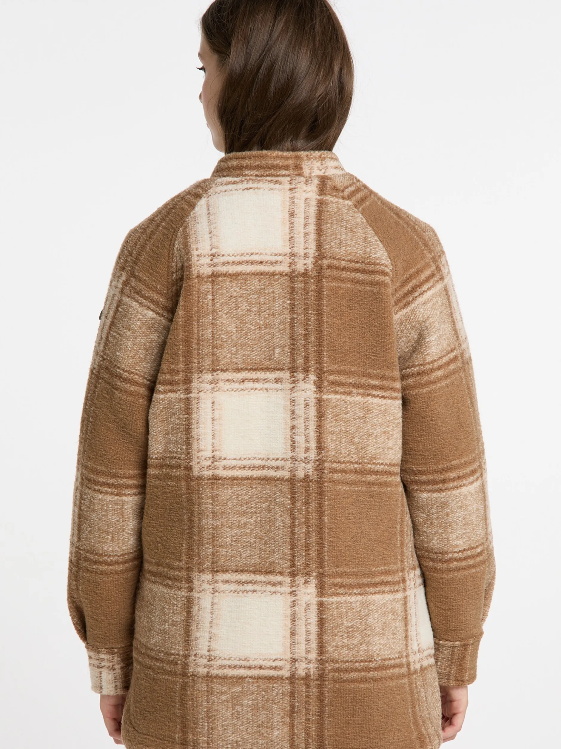 Dreimaster Damen Übergangsjacke aus Wollgemisch in camel ecru