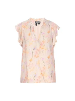 Dreimaster Damen Bluse in aprikot