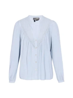 Dreimaster Damen Bluse in blau
