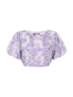Dreimaster Damen Bluse in grau - Ausschnitt: Rundhals