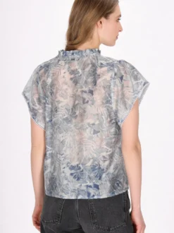 Dreimaster Damen Bluse in hellblau