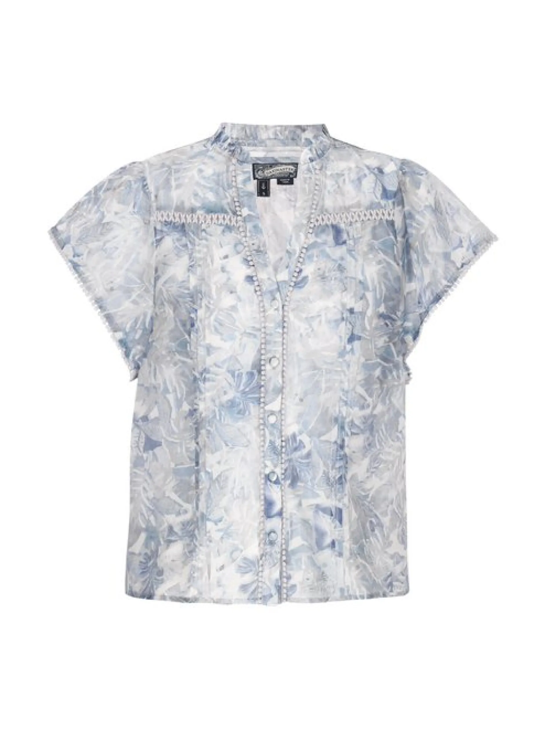 Dreimaster Damen Bluse in hellblau