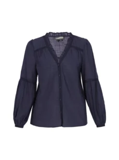 Dreimaster Damen Bluse in marine