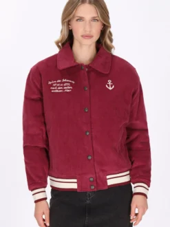 Dreimaster Damen Jacke in bordeaux