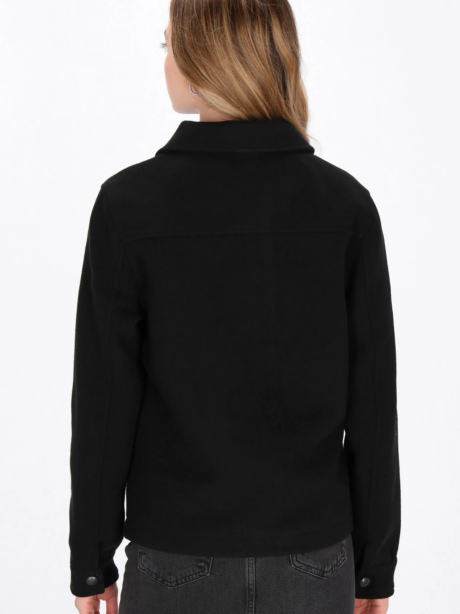 Dreimaster Damen Jacke in schwarz