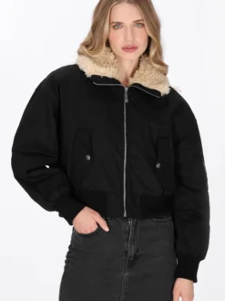 Dreimaster Damen Jacke in schwarz