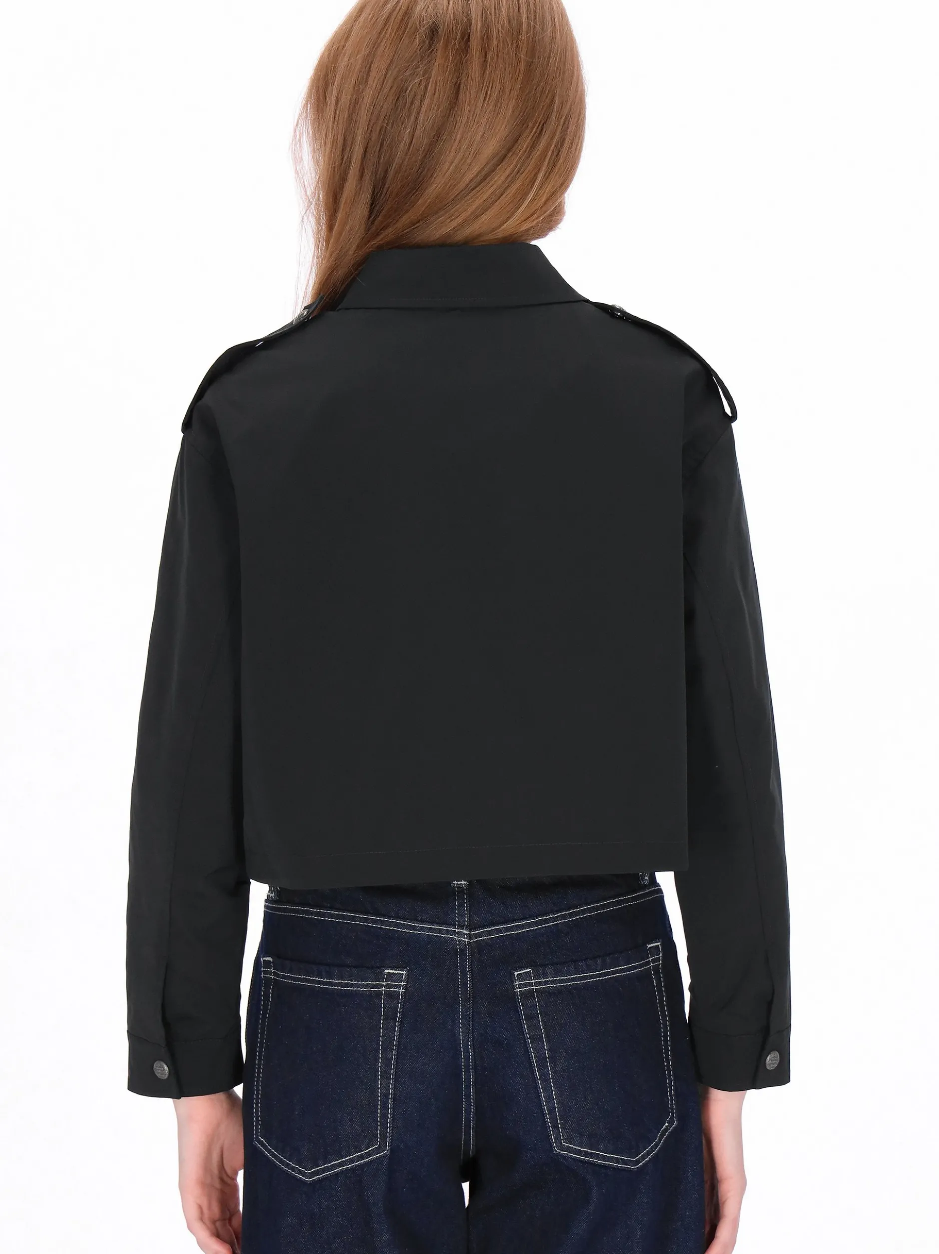 Dreimaster Damen Jacke in schwarz