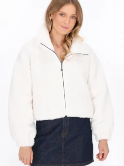 Dreimaster Damen Jacke in weiß