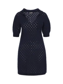 Dreimaster Damen Kleid in blau - Länge: mittel