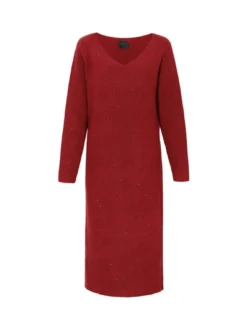 Dreimaster Damen Kleid in rot - Länge: mittel